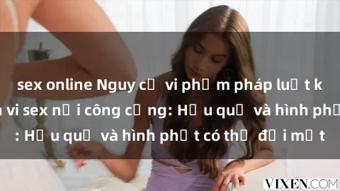 sex online Nguy cơ vi phạm pháp luật khi thực hiện hành vi sex nơi công cộng: Hậu quả và hình phạt có thể đối mặt